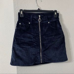 7 For All Mankind Velvet Skirt